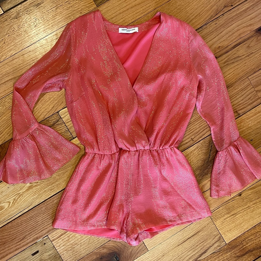 Amanda Uprichard pink romper
